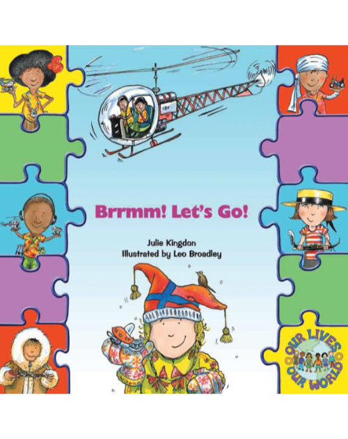 Brrmm! Let's Go! - Bilingual children's book about diversity in Arabic, Chinese, Czech, Polish, Russian, Spanish, Urdu, and more. Children's book that supports culturally responsive teaching.