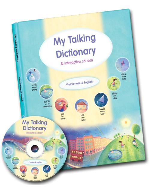 My Talking Dictionary is a bilingual illustrated picture dictionary. Great resource for teaching english as a second language or teaching foreign language. Interactive CDROM helps students learn a foreign language.