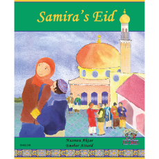 Samira's Eid - Diverse Children's Book about Ramadan and Eid holidays. Available in Arabic, Bengali, Farsi, Kurdish, Somali, Urdu, and many more languages.