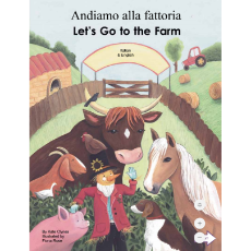 Let's Go to the Farm Bilingual Board Book for Preschool in English with Bulgarian, Romanian and more.