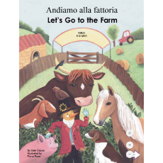 Let's Go to the Farm Bilingual Board Book for Preschool in English with Bulgarian, Romanian and more.