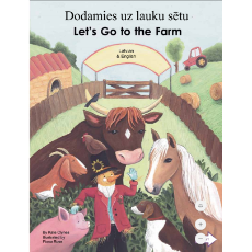 Let's Go to the Farm Bilingual Board Book for Preschool in English with Bulgarian, Romanian and more.