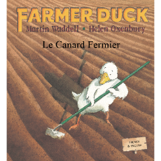 Farmer Duck - Bilingual Children's Book in Albanian, Bengali, Farsi, German, Italian, Spanish, Nepali, Romanian, Yoruba and more. Great bilingual book for toddlers and kindergarten.