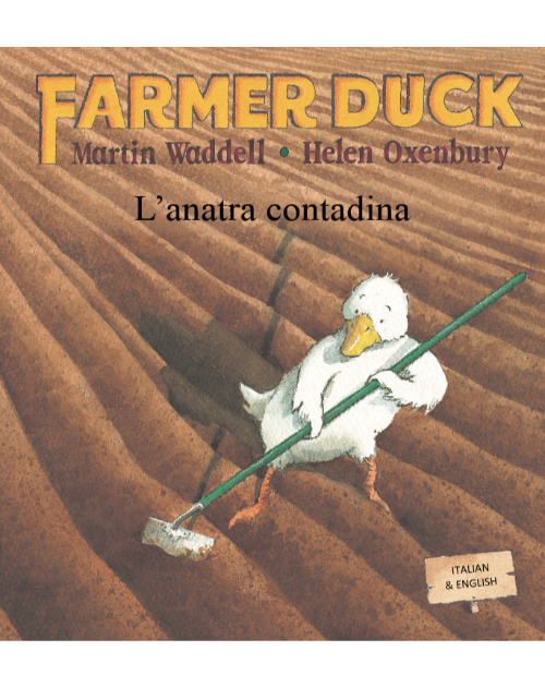 Farmer Duck - Bilingual Children's Book in Albanian, Bengali, Farsi, German, Italian, Spanish, Nepali, Romanian, Yoruba and more. Great bilingual book for toddlers and kindergarten.