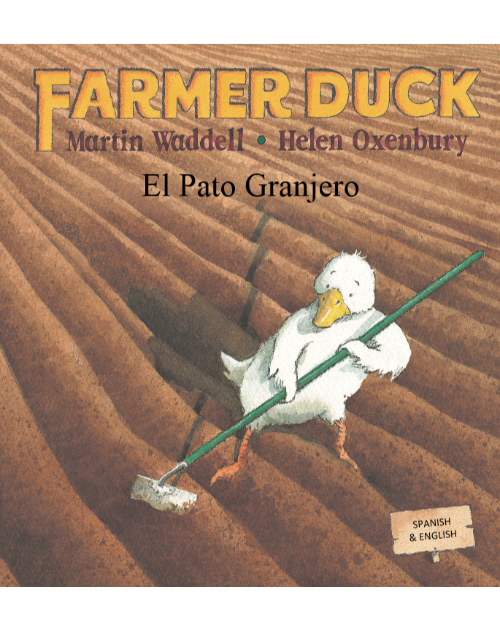 Farmer Duck - Spanish bilingual Children's Book perfect for diverse classrooms. Also available in Albanian, Bengali, Farsi, German, Italian, Spanish, Nepali, Romanian, Yoruba and more.  