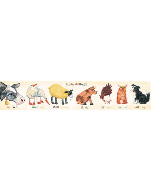 Farm Animals Poster-Multilingual Edition, Multicultural Poster