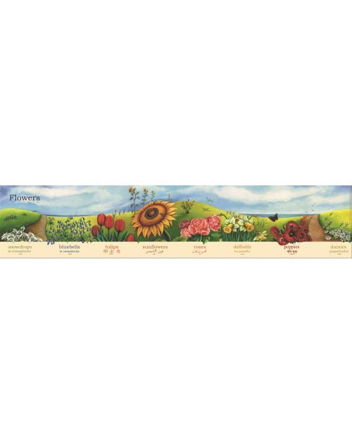Flowers Poster-Multilingual Edition, Multicultural Poster