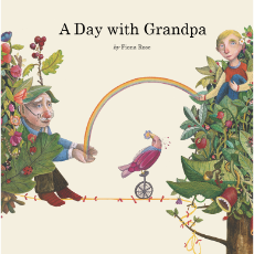 A Day with Grandpa - bond between a child and elderly grandfather. Poetic dual language book.