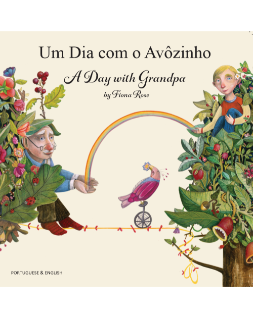 A Day with Grandpa (Bilingual Children's Book)