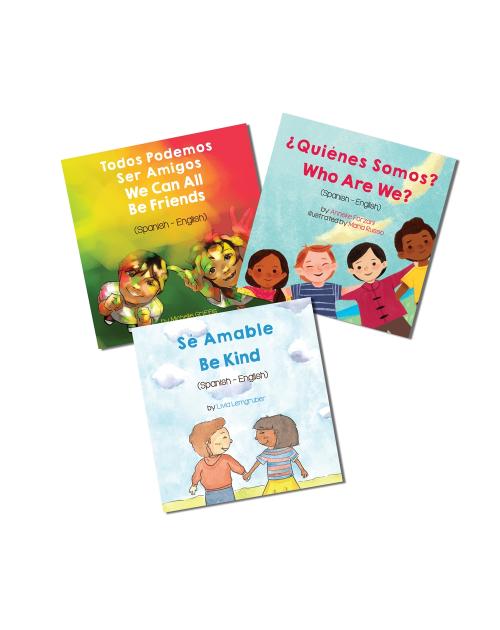 Living In Harmony Set - Spanish Bilingual Diverse Children's Books about kindness, friendship, and diversity. Available in over 40 languages.  Inspiring story for diverse classrooms promotes empathy.  