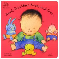 Head, Shoulders, Knees and Toes  - Bilingual board book in Arabic, Chinese, French, Korean, Spanish, Portuguese, Urdu, Vietnamese and many other languages. Multicultural books for preschoolers support language development!