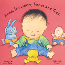 Head, Shoulders, Knees and Toes  - Bilingual board book in Arabic, Chinese, French, Korean, Spanish, Portuguese, Urdu, Vietnamese and many other languages. Multicultural books for preschoolers support language development!