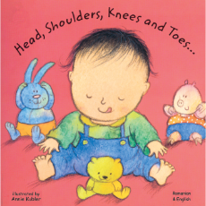 Head, Shoulders, Knees and Toes  - Bilingual board book in Arabic, Chinese, French, Korean, Spanish, Portuguese, Urdu, Vietnamese and many other languages. Multicultural books for preschoolers support language development!