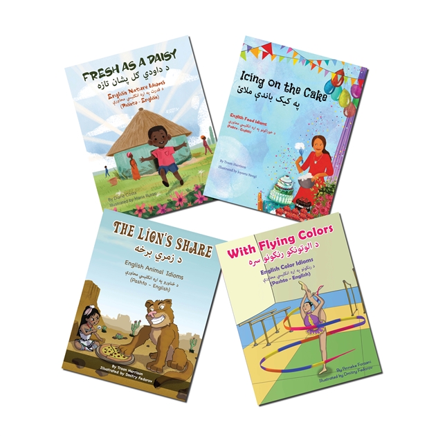 Popular English Idioms with Idiom Definitions and Examples - with fun multicultural book illustrations!