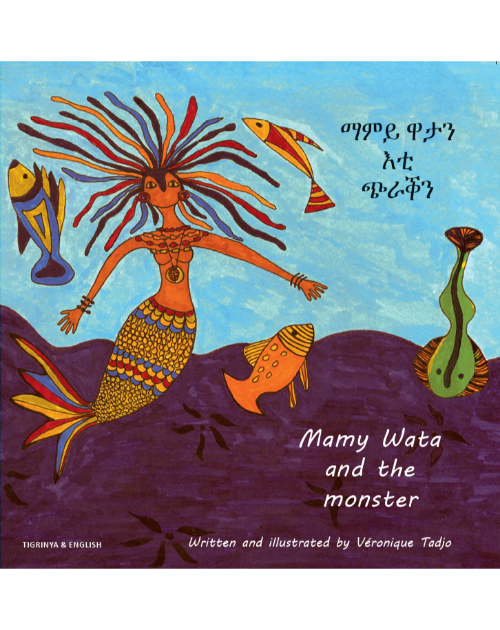 Bilingual African Folktale for Kids - Mamy Wata and the Monster is available in Arabic, Spanish, French, Hungarian, Lithuanian and more.  Folktale for multicultural students.