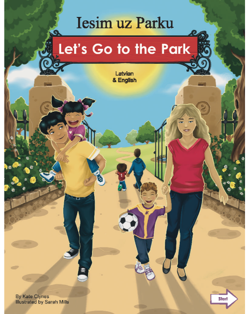 Let's Go to the Park Bilingual Board Book for Preschool in English with Chinese, Farsi, French, Italian, Kurdish, Panjabi, Polish, Portuguese, Russian, Somali, Spanish, Turkish and Urdu