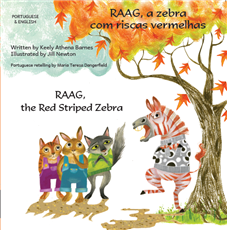 RAAG, the Red Striped Zebra (Bilingual Children's Book) - Portuguese-English