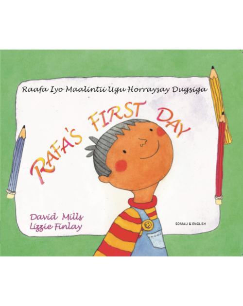 Rafa's First Day - Bilingual Children's Book in Spanish, Chinese, Arabic, French, Haitian Creole and many other languages. Great story for newcomers.