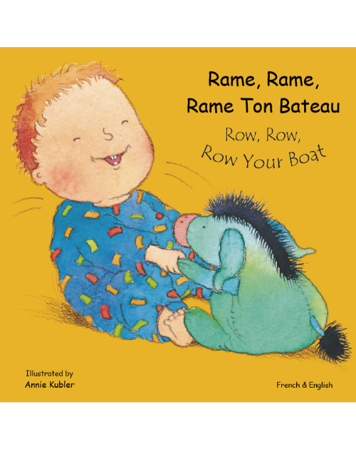 Row, Row, Row Your Boat - Bilingual Board Book available in Chinese Traditional, Farsi. French, Hmong, Polish, Somali, Vietnamese, and many other languages. Bilingual book for babies.