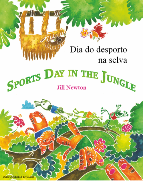 Sports Day in the Jungle - Bilingual Children's Book available in Arabic, Bulgarian, Czech, French, Hungarian, Nepali, Russian, Spanish, and many other languages. Inspiring story for diverse classrooms