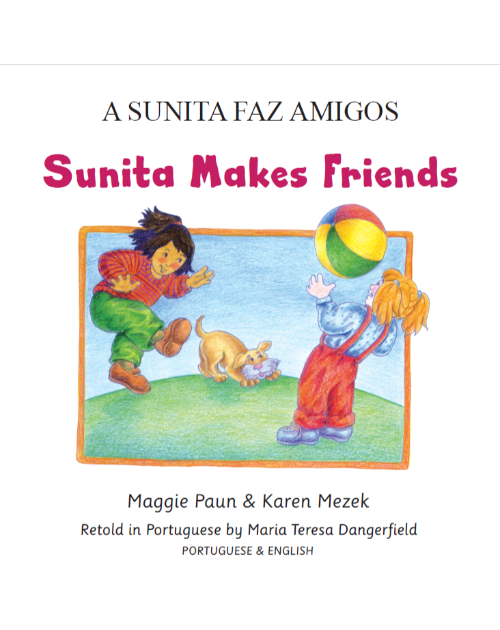 Sunita Makes Friends in Arabic, Chinese (Simplified), Spanish, French, Hindi, Ukrainian, Pashto and more. Sunita’s day brightens with the best surprise of all: a new friend!