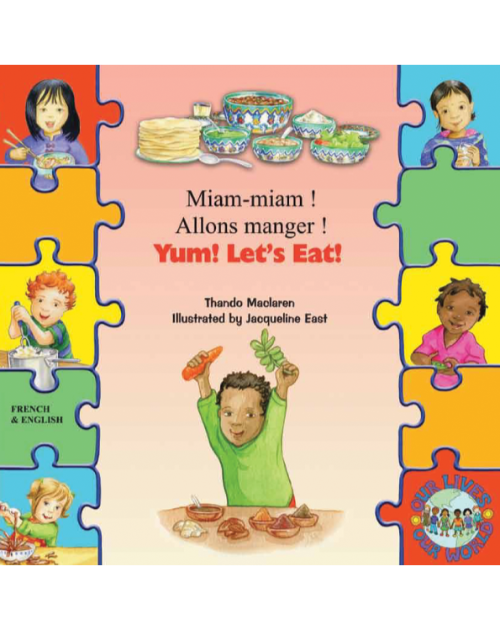 Yum! Let's Eat! - Children's Book About Diversity in Arabic, Bengali, French, Polish, Portuguese, Spanish, Urdu, and many more foreign languages.