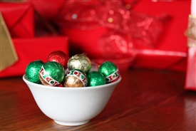 Milk Chocolate Foil Wrapped Ornaments