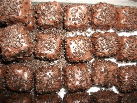 Chocolate Dipped Fudge Melts