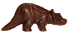 Chocolate Triceratops Dinosaur