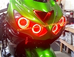 SPORTBIKE LITES KAWASAKI ZX14R QUAD PLAZMA LED HALOS