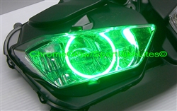 SPORTBIKE LITES Plazma LED Headlight Angel Eye Halo Ring Kit for 2015 Yamaha YZF R3