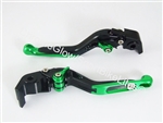 Adjustable Folding Slide style Clutch and Brake side Levers for Moto Guzzi motorcycles