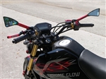 SPORTBIKE LITES HONDA GROM & Z125 BILLET TOMAHAWK MOTORCYCLE MIRRORS FOR HONDA GROM MSX125