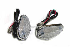 Small AF Bulet LED Turn Signals with White DRL and amber or red blinker  from Radiantz