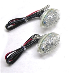 Universal Tear Drop Flush Mount LED Turn Signals for Motorcycles