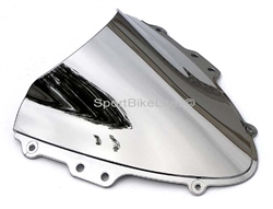 SPORTBIKE LITES Replacement Chrome Windscreen for '04-'05 Suzuki GSXR 600-750 sport bike