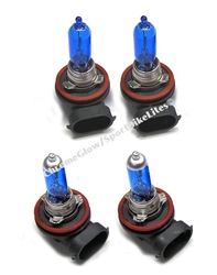 SPORTBIKE LITES KAWASAKI ZX14 03-09 HIGH AND LOW BEAM SUPER BLUE BULBS