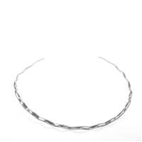 FLOWING CHOKER NECKLACE - Silver