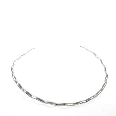 FLOWING CHOKER NECKLACE - Silver