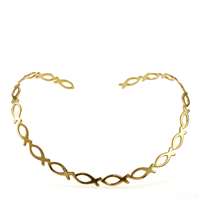 ICHTHYS CHOKER NECKLACE - Gold