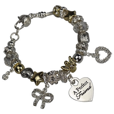 BFF Beaded Charm Bracelet