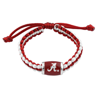 University of Alabama Team Colored Charm Paracord Slider Bracelet