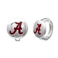 College Fashion University of Alabama Logo Tack Enza Stud Cuff Hoop Earrings