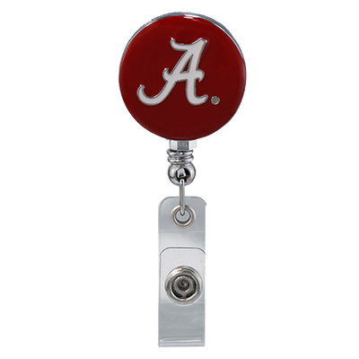 College Fashion University of Alabama Retractable ID Larry Lanyard Badge Reel