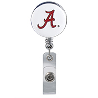 College Fashion University of Alabama Retractable ID Lindy Lanyard Badge Reel