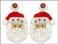 Fashion Holiday Multi-Colored Christmas Santa Claus Post Dangle Earrings