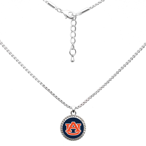 College Fashion Auburn University Logo Charm Necklace