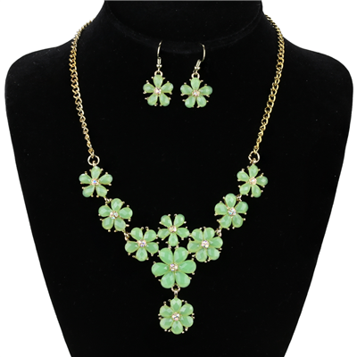 FLOWER NECKLACE SET
