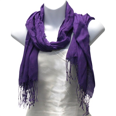 Purple Viscose Scarf