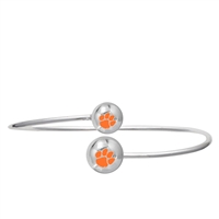 College Fashion Clemson University Logo Ball Kuiper Belt Cuff Bangle Bracelet